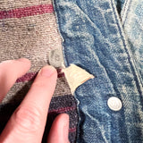 Vintage 60's Blue Bell Blanket Lined Denim Chore Jacket