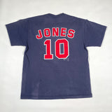 Vintage 2001 Atlanta Braves Chipper Jones #10 T-Shirt