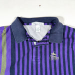 Vintage 90's IZOD Club Vertical Striped Polo Shirt