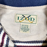 Vintage 90's Izod Striped Golf Short Sleeve Polo Shirt