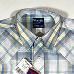 Vintage 80’s Wrangler Cowboy Cut Deadstock Plaid Pearl Snap Shirt