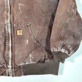 Vintage Y2K Carhartt Active Duck Canvas Hooded Work Jacket