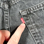 Vintage 90’s Levi’s Black Denim Cutoff Shorts