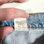 Vintage 1998 Levi’s 550 Light Wash Denim Shorts