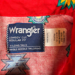 Vintage 80's Wrangler Southwest Cowboy Button Up Shirt