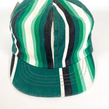 Vintage 50's Green Striped Conductors Hat