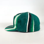 Vintage 50's Green Striped Conductors Hat