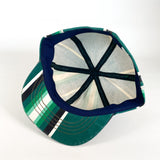 Vintage 50's Green Striped Conductors Hat