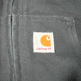 Vintage 2010 Carhartt Black Quilted Active Hooded Work Jacket