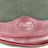 Vintage 90’s Orvis Green Canvas & Leather Crossbody Shoulder Bag