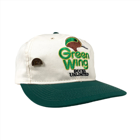 Vintage 90's Ducks Unlimited Green Wing Hat