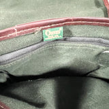 Vintage 90’s Orvis Green Canvas & Leather Crossbody Shoulder Bag