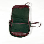 Vintage 90’s Orvis Green Canvas & Leather Crossbody Shoulder Bag