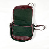 Vintage 90’s Orvis Green Canvas & Leather Crossbody Shoulder Bag
