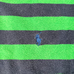 Vintage 90’s Polo Ralph Lauren Green & Navy Striped Polo Shirt