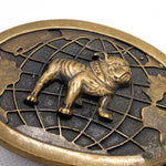 Vintage 80's Mack Trucks Brass Belt Buckle