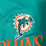 Vintage Y2K Reebok Miami Dolphins Teal Embroidered NFL Sweatshirt