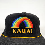 Vintage 80's Kauai Hawaii Rainbow Souvenir Trucker Hat