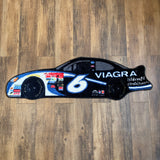 Vintage Y2K NASCAR #6 Viagra Mark Martin Car Shaped Rug