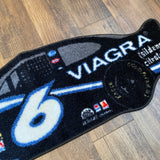 Vintage Y2K NASCAR #6 Viagra Mark Martin Car Shaped Rug