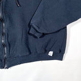 Vintage 90’s Russell Athletic Cropped Zip Hoodie Sweatshirt