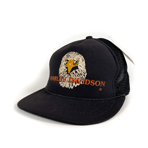 Vintage 80's Harley Davidson Eagle Trucker Hat