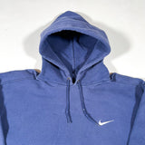 Vintage 90’s Nike Blue Swoosh USA Made Pullover Hoodie
