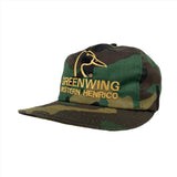 Vintage 90's Ducks Unlimited Greenwing Henrico Camo Hat