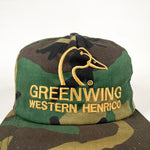 Vintage 90's Ducks Unlimited Greenwing Henrico Camo Hat