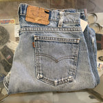 Vintage 1985 Levis 505 Orange Tab Distressed Jeans