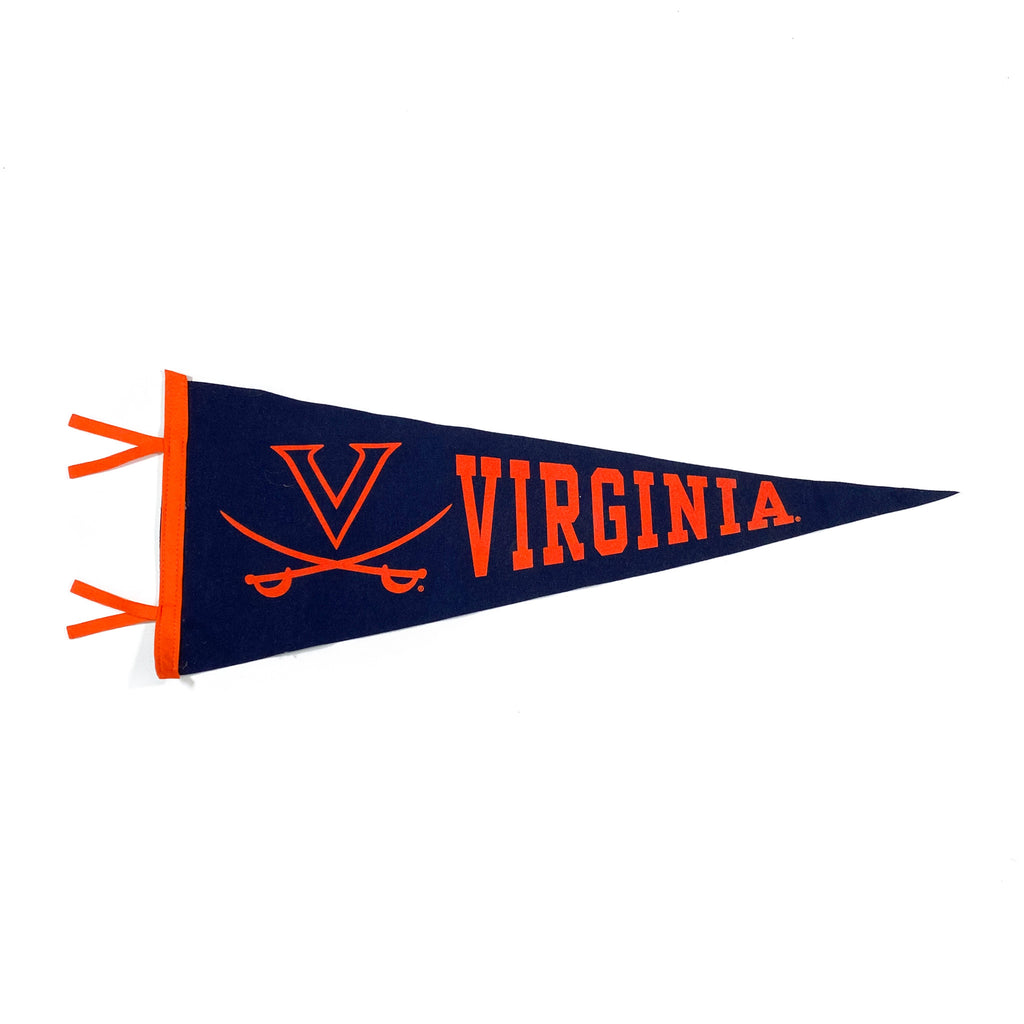 Uva Ribbons Vintage 90's UVA Virginia Cavaliers Pennant Flag – CobbleStore Vintage