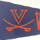 Vintage 90's UVA Virginia Cavaliers Pennant Flag
