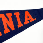 Vintage 90's UVA Virginia Cavaliers Pennant Flag