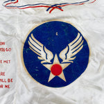 Vintage 40's WWII Army Air Base Richmond Sweetheart Pillow Case