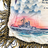 Vintage 40's WWII Mother Poem US Navy Pillow Case