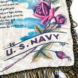 Vintage 40's WWII Mother Poem US Navy Pillow Case