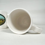 Vintage 90's Ralph Lauren Polo Match Set of 4 Ceramic Coffee Mugs