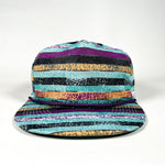 Vintage 90's Fresh to Def Abstract Striped Retro Rope Hat