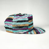 Vintage 90's Fresh to Def Abstract Striped Retro Rope Hat