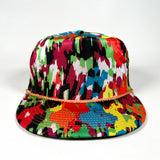 Vintage 90's Fresh to Def Abstract Splatter Retro Rope Hat