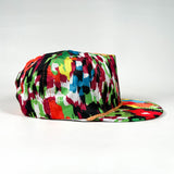 Vintage 90's Fresh to Def Abstract Splatter Retro Rope Hat