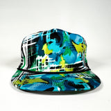 Vintage 90's Fresh to Def Abstract Watercolor Retro Rope Hat