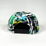 Vintage 90's Fresh to Def Abstract Watercolor Retro Rope Hat