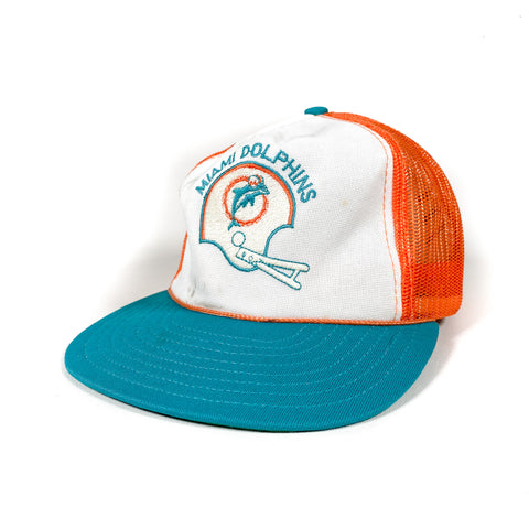 Vintage 80's Miami Dolphins Trucker Hat