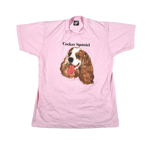Vintage 90's Cocker Spaniel Dog Portrait T-Shirt