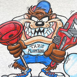 Vintage 1994 Plumber Taz Looney Tunes T-Shirt