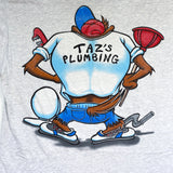 Vintage 1994 Plumber Taz Looney Tunes T-Shirt