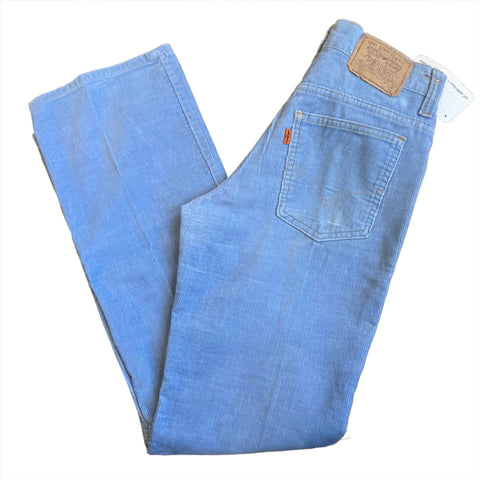 Vintage 70's Levi's 716 Blue Corduroy Pants