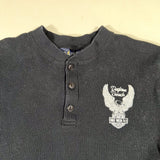 Vintage 2002 Daytona Beach Bike Week Thermal Henley Shirt