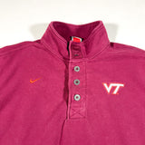 Vintage 90's Team Nike Virginia Tech Henley Sweatshirt